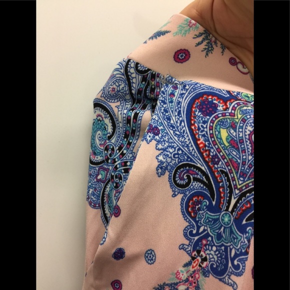 NWT Express Blue Paisley Track Pants - Picture 8 of 12